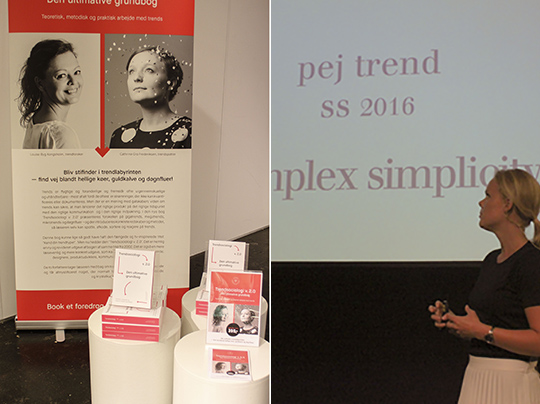 Upcoming fashion trends, next generation physical shops, Pantone colors and storytelling by  Pernille Kirstine Møller.